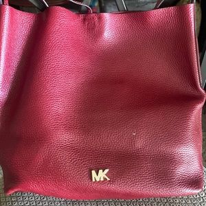 MK burgundy shoulder bag